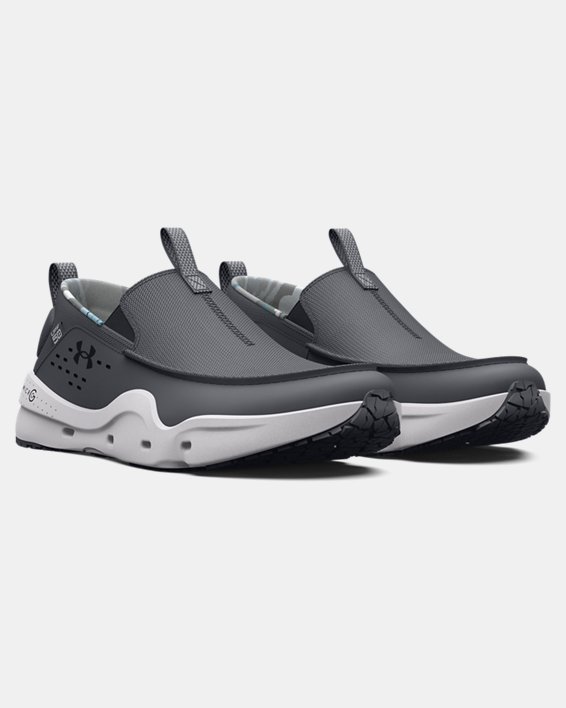 Men's UA Micro G® Kilchis Recover Camo Fishing Shoes, Gray, pdpMainDesktop image number 3